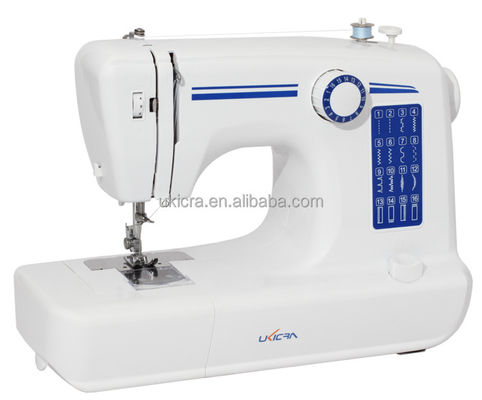 Máquina de coser con costura de cierre de velocidad con formación de costura de cierre y mecanismo de alimentación manual