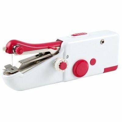 Máquina de coser portátil Corporación blanca salida DC 6V/1000mA Batería de alimentación caja original
