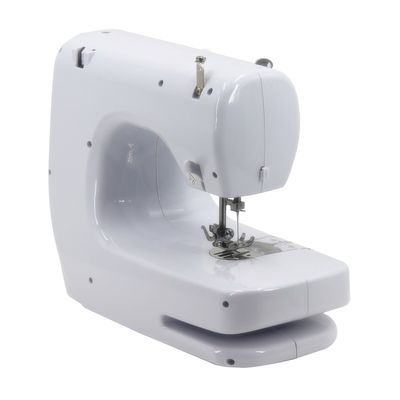 Máquina de coser para el hogar con longitud de costura ajustable.